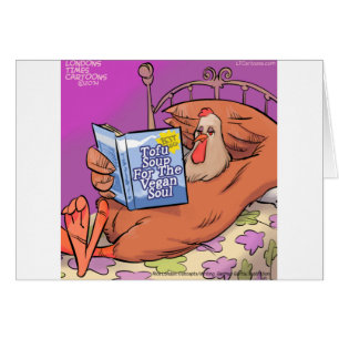 Cartão Tofu Vegan Soul Engraçado