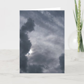 Cartão "Together" Sympathy card with gray cloud and sun