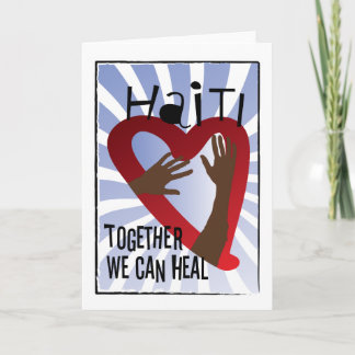 Cartão Together we can Heal - Support Haiti