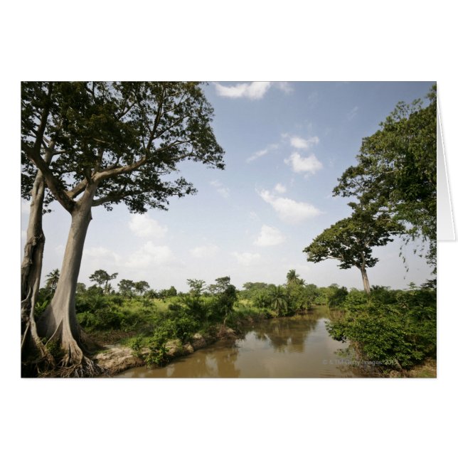 Cartão Togo Central, África Ocidental. (Frente Horizontal)