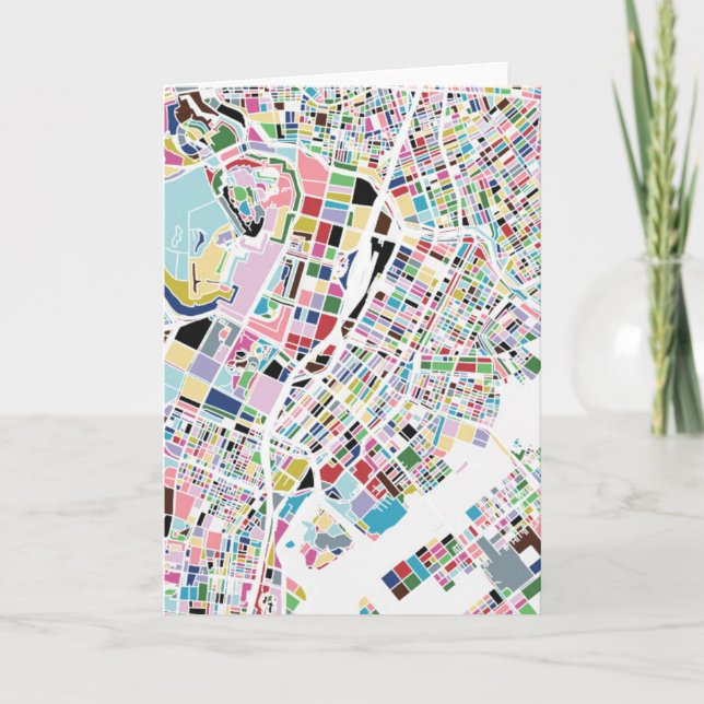 Cartão Tokyo Japan Map (Frente)