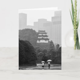 Cartão Tokyo Rain Note Card Blank Card