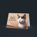 Cartão Told Cat How Old You Are Funny Snarky Birthday<br><div class="desc">Cat lovers can be smart alecks,  snarky and cynical... .and they can also be nice,  sweet and caring. 
This card is for the snarky ones!! LOL Make them laugh with some biting humor!</div>