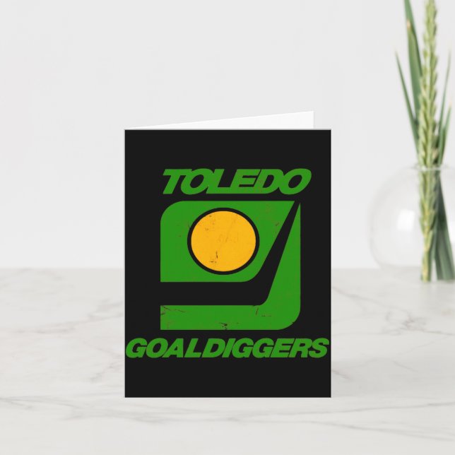 Cartão Toledo Goaldiggers 70s80s Hockey Team  (Frente)