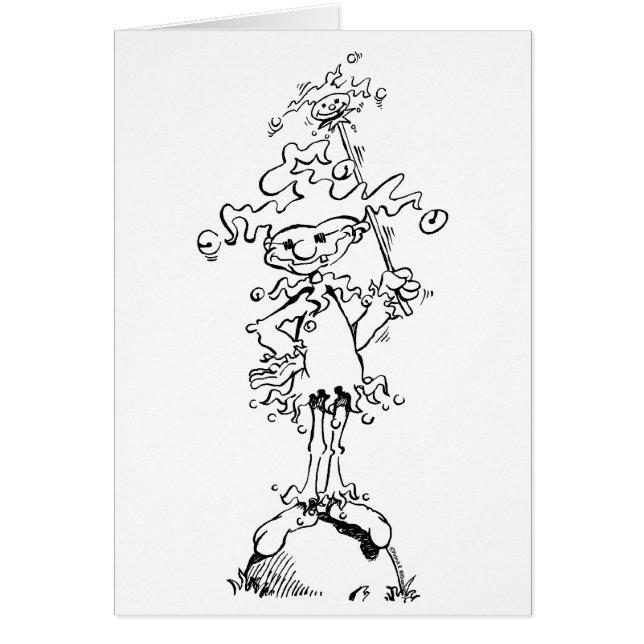 Cartão Tolo do divertimento (Frente)