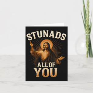 Cartão Tolos De Vocês Silhueta Engraçada De Jesus Sarcasm