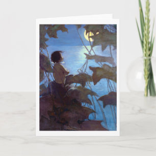 Cartão Tom Assistindo a Lua, Jessie Willcox Smith