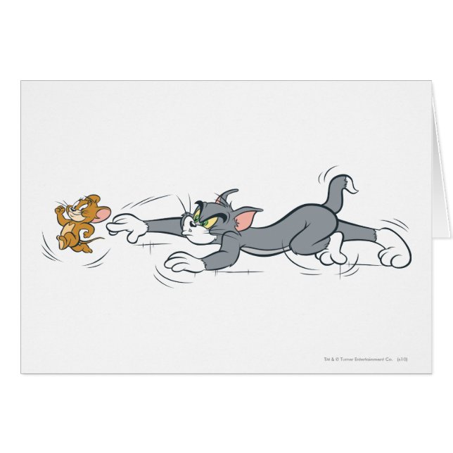 Cartão Tom e Jerry Chase (Frente Horizontal)
