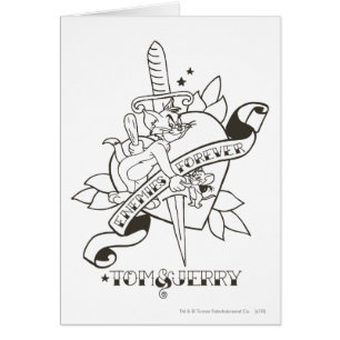 Cartão Tom e Jerry Inimies para sempre 1