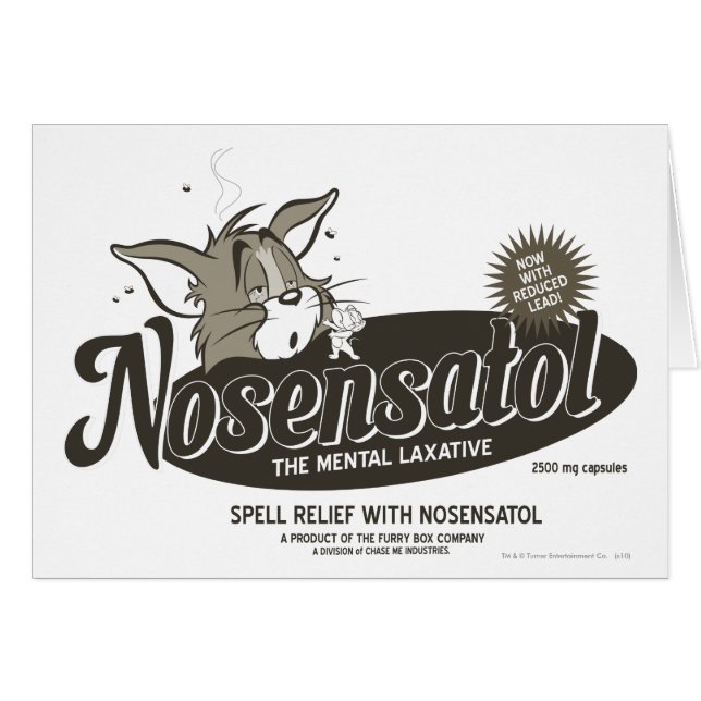 Cartão Tom e Jerry Nosensatol (Frente Horizontal)