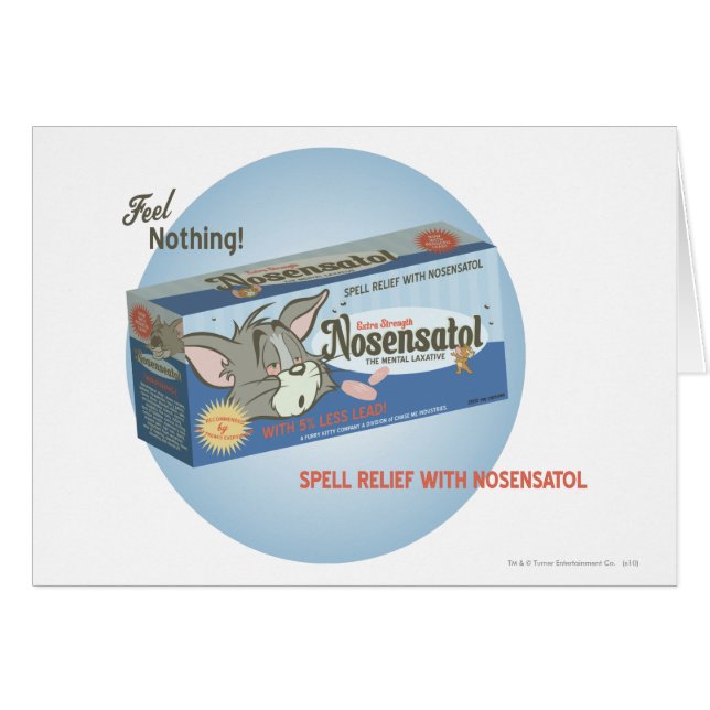 Cartão Tom e Jerry Nosensatol 2 (Frente Horizontal)