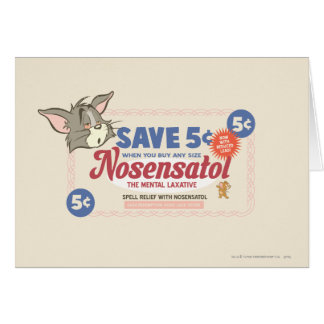 Cartão Tom E Jerry Nosensatol Coupon