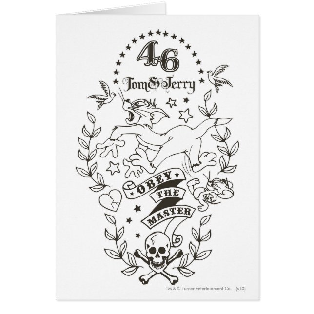 Cartão Tom e Jerry Obey O Mestre 1 (Frente)