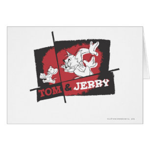Cartão Tom e Jerry Red e Black