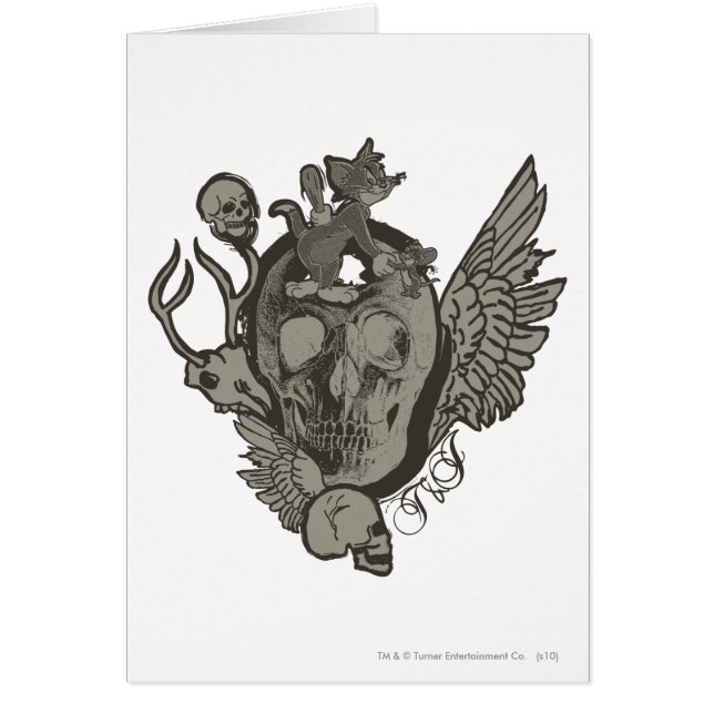 Cartão Tom e Jerry Skull (Frente)