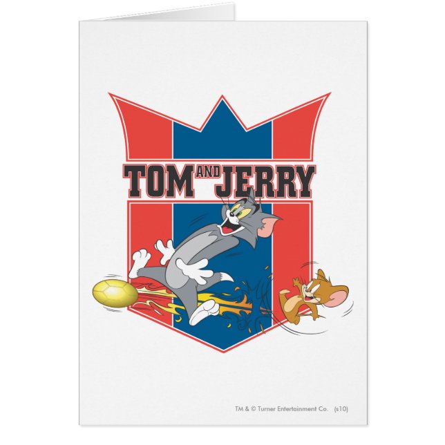 Cartão Tom e Jerry Soccer (Futebol) 7 (Frente)