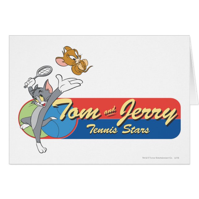 Cartão Tom e Jerry Tênis Stars 6 (Frente Horizontal)