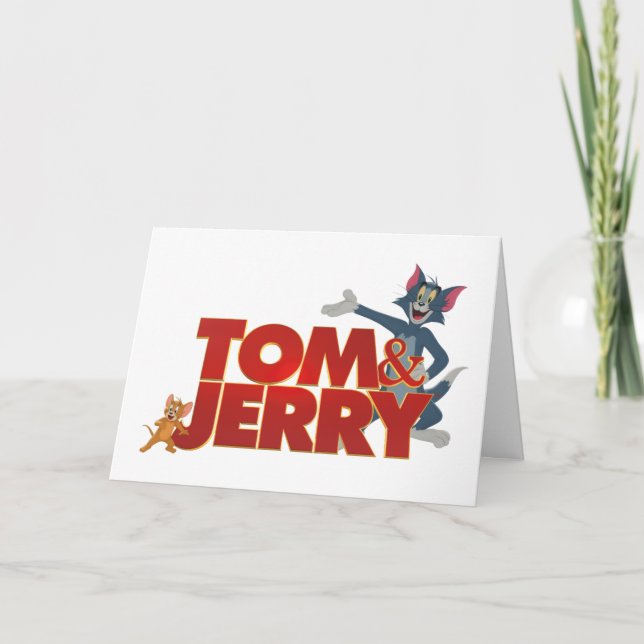 Cartão Tom & Jerry Com Logotipo De Filme (Frente)