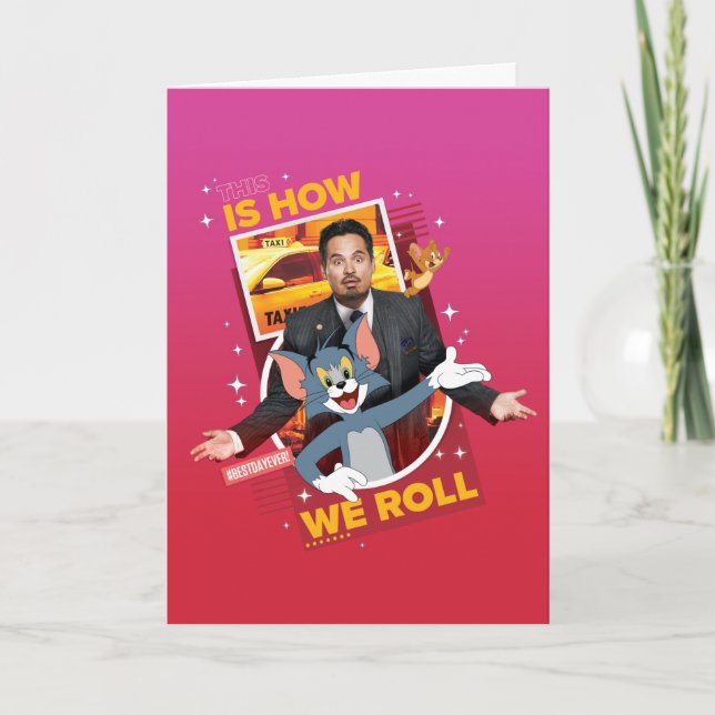 Cartão Tom & Jerry Com O Terrance - É Assim Que Vamos (Frente)