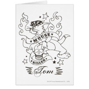 Cartão Tom Mouse Killer Tatuagem 1