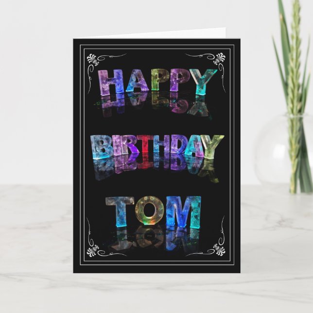 Cartão Tom -  Name in Lights greeting card (Photo) (Frente)