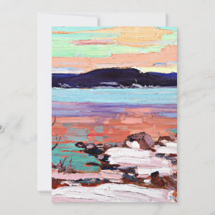 Cartão Tom Thomson - Paisagem com neve