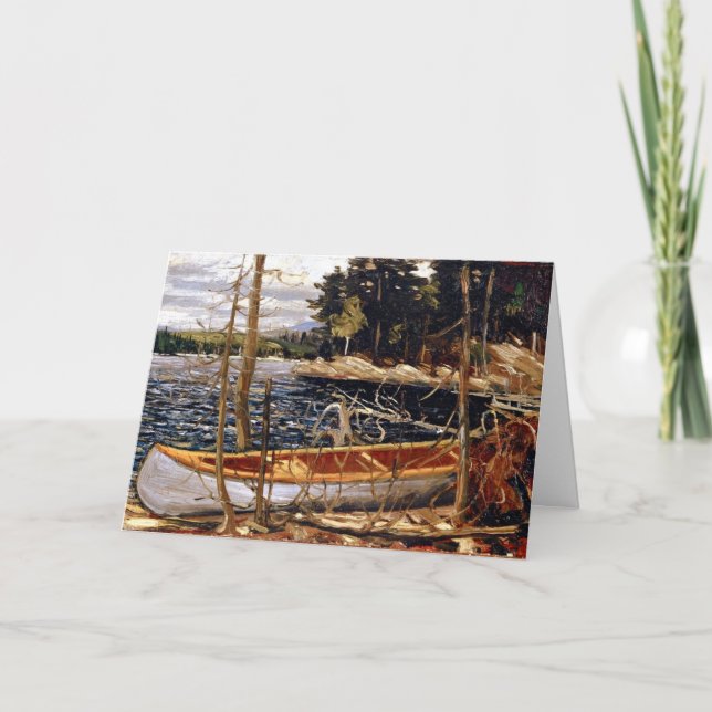 Cartão Tom Thomson - The Canoe (Frente)