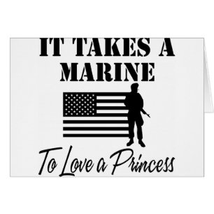 Cartão Toma um fuzileiro naval para amar uma princesa