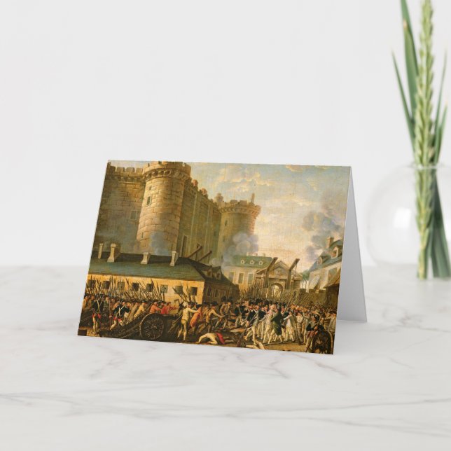 Cartão Tomada da Bastilha, 14 de julho de 1789 (Frente)