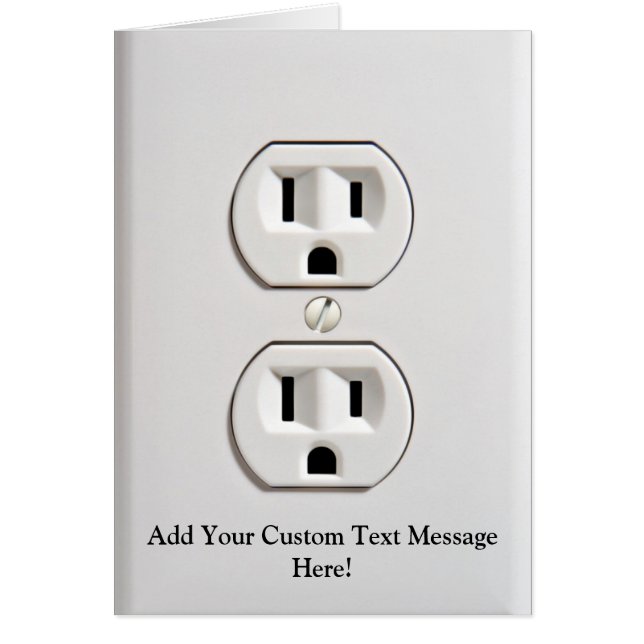 Cartão Tomada elétrica falsificada (Frente)