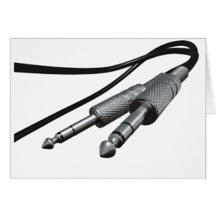 Cartão Tomadas do ampère da guitarra