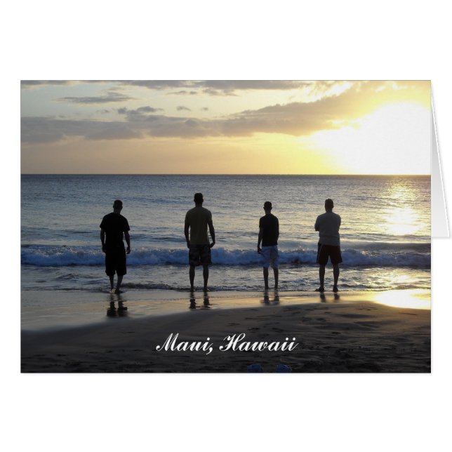 Cartão Tomar no oceano (Frente Horizontal)