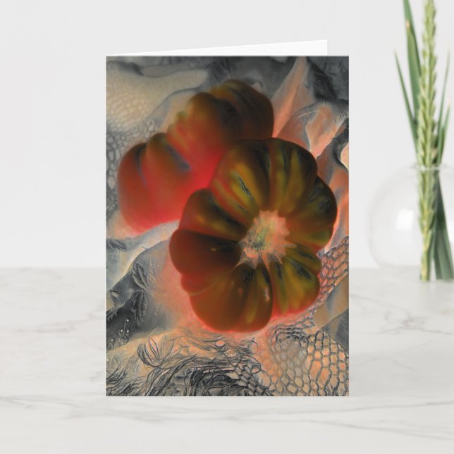 Cartão "Tomate and Lace" Alterou Digitalmente a Vida Está (Frente)