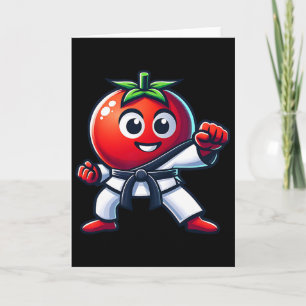 Cartão Tomate de Karatê Projeto de Artes Marciais Mais En