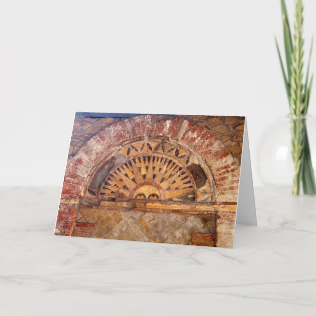 Cartão Tomba degli Archetti Sun Alivio - Ostia Antica - (Frente)