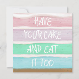 Cartão Tome Seu Bolo