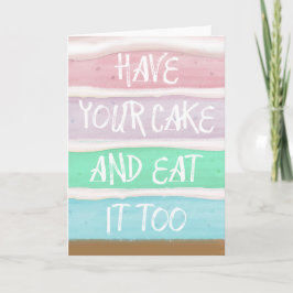 Cartão Tome Seu Bolo