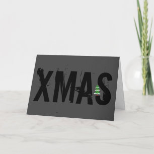 Cartão Tome XMAS com a árvore de Natal que chama a atençã