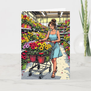 Cartão Tomilho para Jardim Funny Pun para Amigo