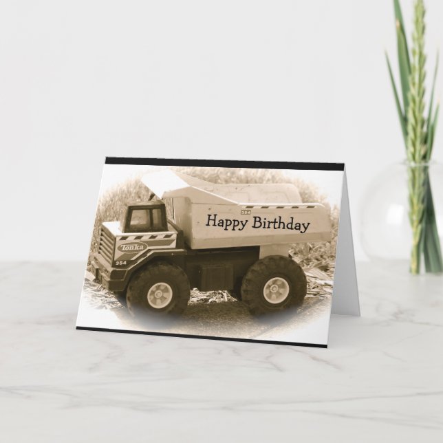 Cartão Tonka Truck birthday card (Frente)