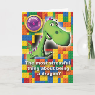 Cartão Toon dragon birthday card
