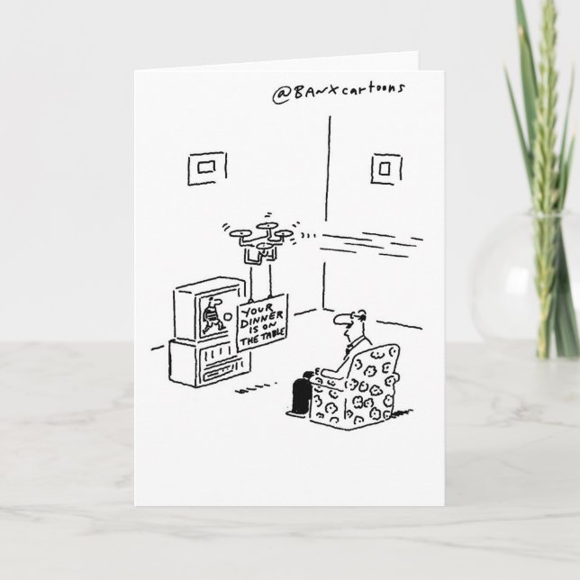 Cartão Topical Drone Greetings Card (Frente)