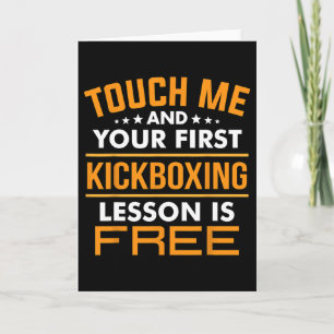 Cartão Toque em Mim E Sua Primeira Aula de Kickboxing é G