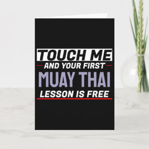Cartão Toque em Mim e Sua Primeira Aula de Muay Thai é Gr