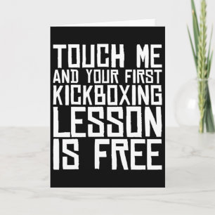 Cartão Toque Me E Sua Primeira Aula De Kickboxing É Gráti