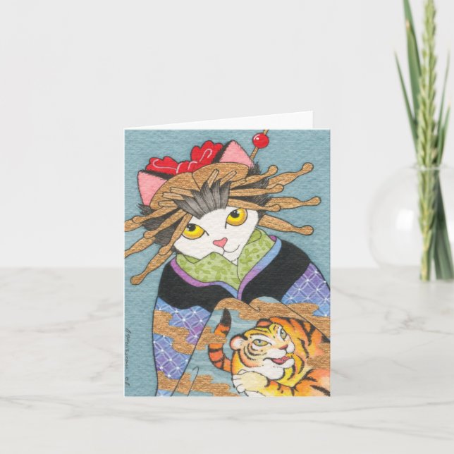 Cartão Tora Oiran Notecard (Frente)