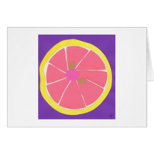 Cartão Toranja cor-de-rosa