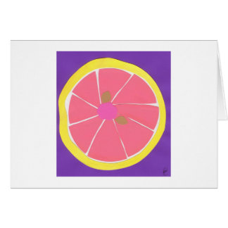 Cartão Toranja cor-de-rosa