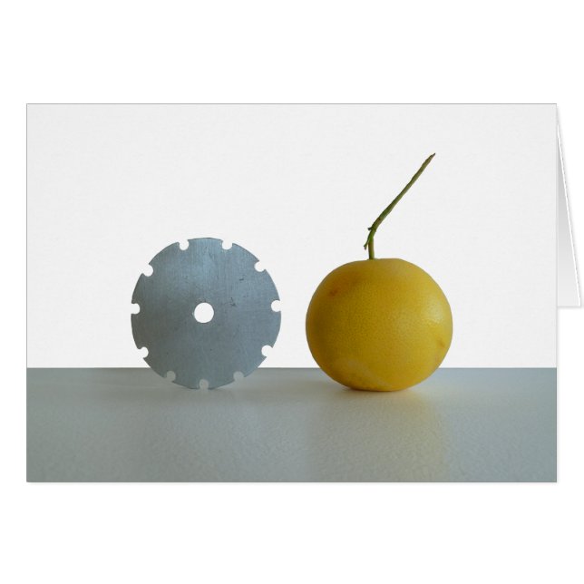 Cartão Toranjas e engrenagens (Frente Horizontal)