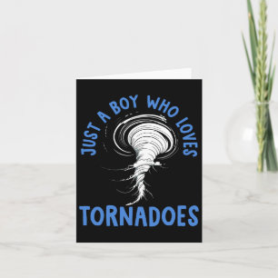 Cartão Tornado Birthday Boy Storm Chaser Boys Kids Weathe